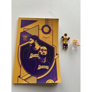 Kobe Bryant 🟡No. 24 Mini Figure LA Lakers🟣 NBA C3 Construction + Notebook
